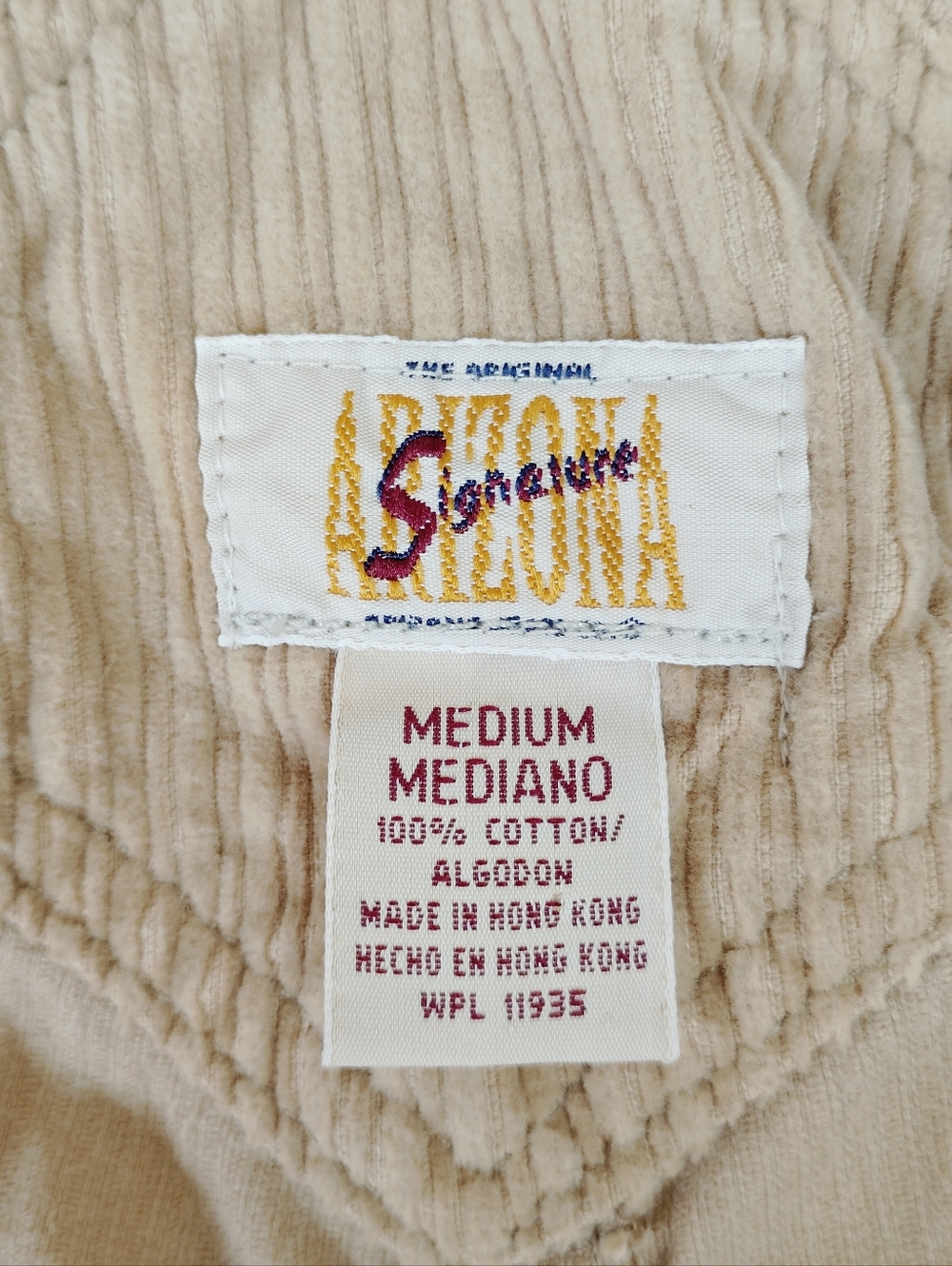 Vintage Arizona Corduroy Cotton Overalls / Size Medium - Picture 12 of 12